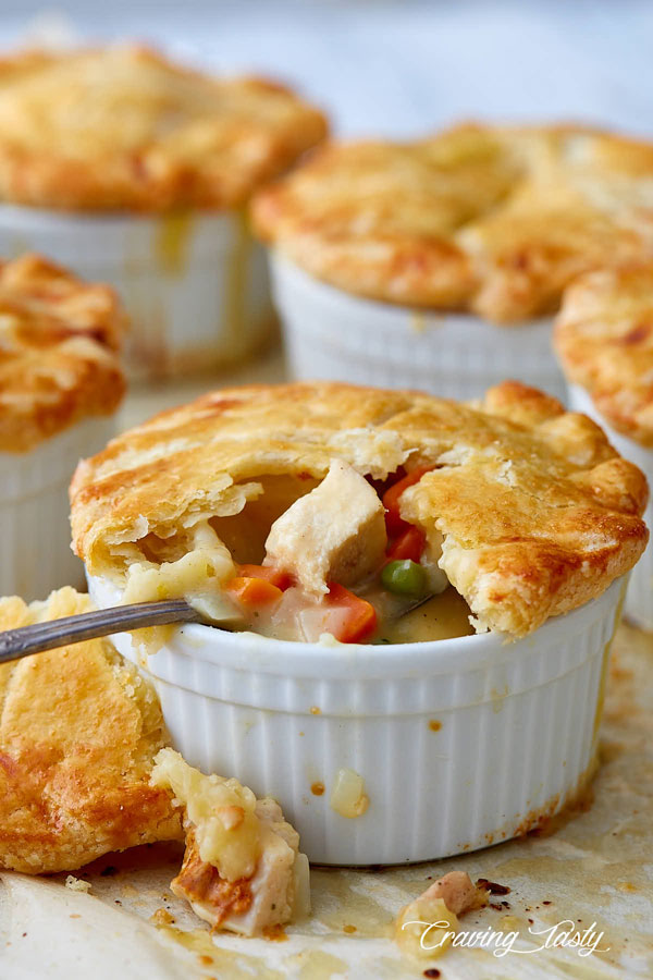 Homemade Chicken Pot Pie by cravingtasty.com